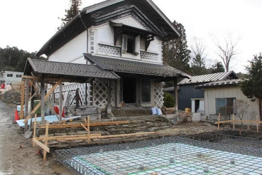 現在整備中の(仮称)富谷宿観光交流ステーションの一部