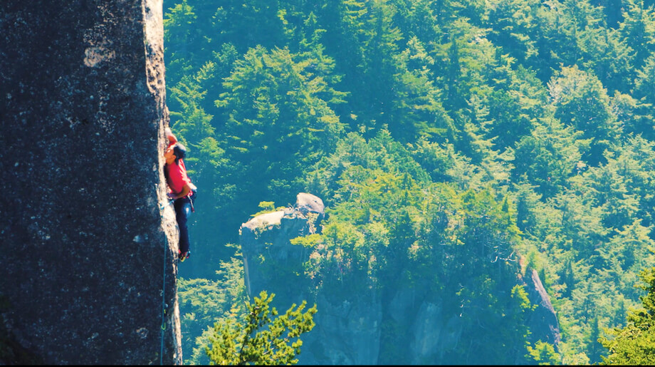 前述のwebサイト「BlackDoorFilms〈Climbersfile〉」の動画サイトより1カット写真
