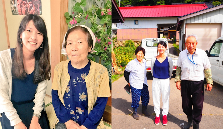 当時、夜行バスで各地を巡る中で出会った皆さま。左が福島県、右が長野県。