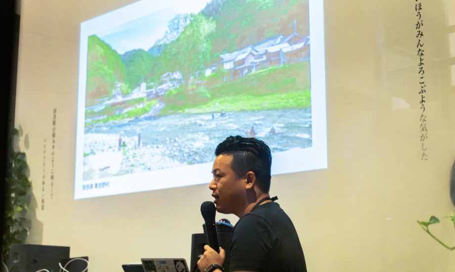 平林 和樹 株式会社WHERE 代表取締役、内閣府地域活性化伝道師、ふじよしだ定住促進センター理事 / ヤフー株式会社、カナダ留学、株式会社 CRAZY を経て、株式会社WHERE創業。約2万人の会員を持つ地域コミュニティメディア「LOCAL LETTER」、産学官民の起業家70名以上が登壇する地域経済サミット「SHARE by WHERE」など地域、業界を超えた共創を創出。長野県根羽村で一棟貸し宿を立上げ事業譲渡など独自の事業作りで活動中。
