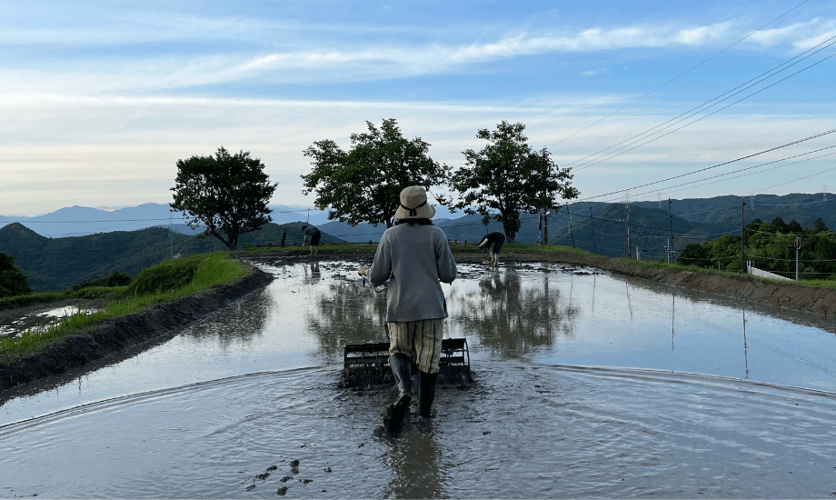 2020年からは、アウトドア体験の提供と、ものづくりを中心に暮らしを豊かにする活動に取り組む「株式会社_にまつわるエトセトラ」を設立。里山の田んぼをつかい、通年にわたる土づくりなどの農業体験を企業研修として実施。今後は食育などの観点もいれ、対象を一般にも広げていく予定。キャンプ場で結婚式を挙げる「OUTDOOR WEDDING」を自身の結婚式で実施するなど、次々と新しい試みが実施されている。