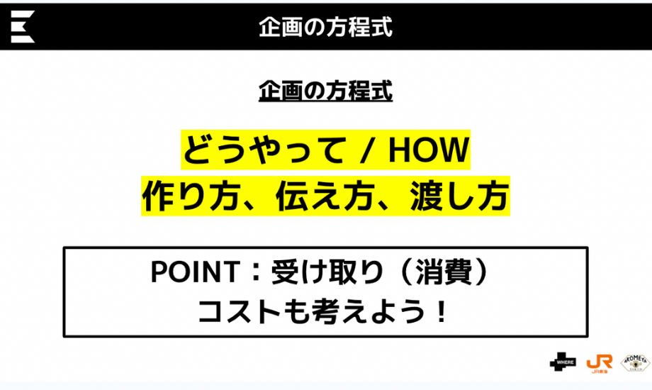 第3回講義「惹きつける企画のつくり方」より抜粋