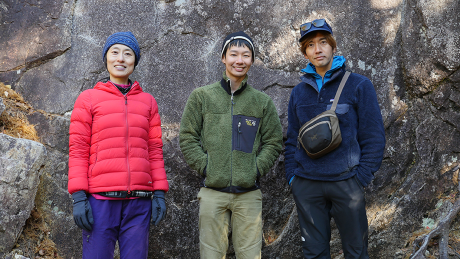 左：参加者,中田さん　中央：ホスト,新宮さん　右：森のオフィス運営代表,津田さん