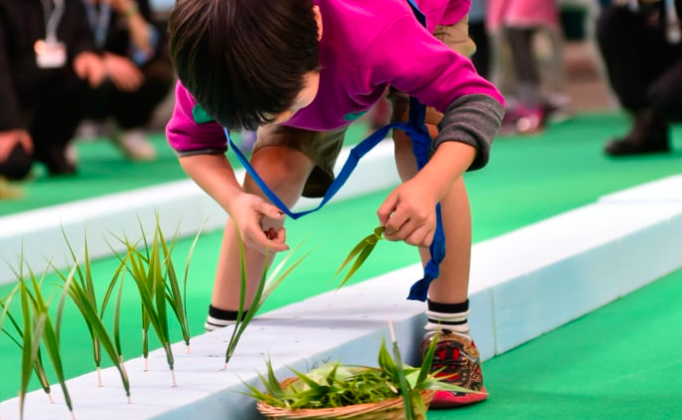 みのりんぴっく 田植え競争