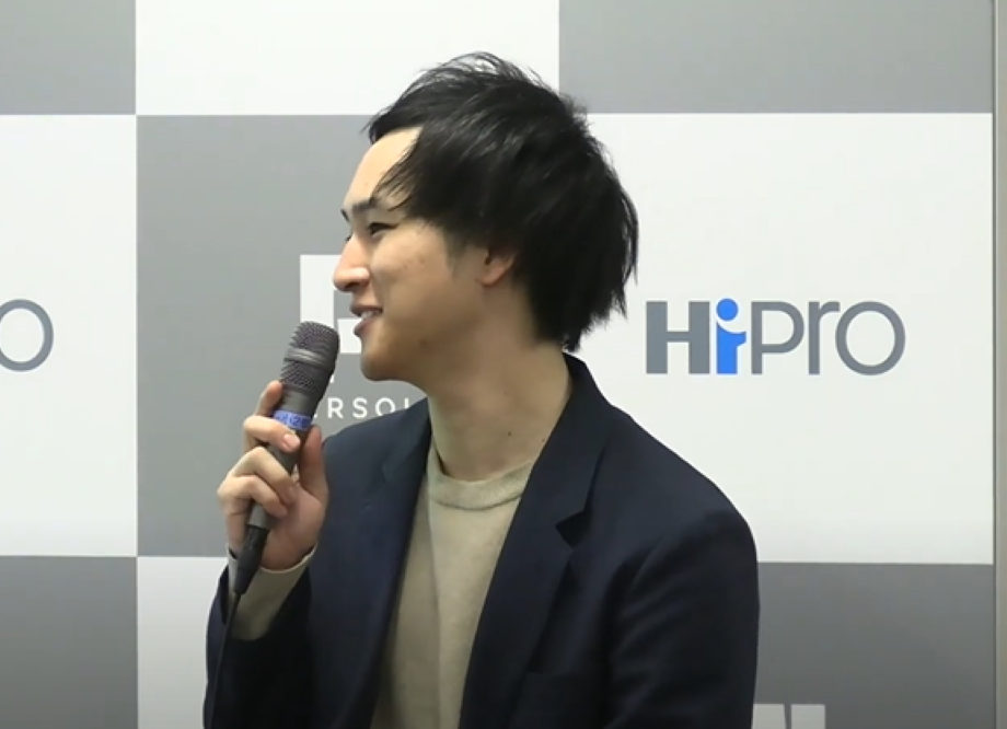 土井 裕希氏 / 大学卒業後、パーソルキャリア株式会社（旧株式会社インテリジェンス）に入社。転職サービス「doda」のエージェント領域の法人営業担当として、金融機関への中途採用支援に従事し、1000名以上の採用／転職支援を行う。2022年4月より副業・フリーランス人材 マッチングプラットフォーム「Hi prodirect」へ。